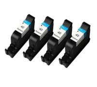 Reemplazo de Cartucho de Tinta Negro Compatible 40 para impresoras Deskjet Modelos 250C 650C 1200C 350C 450 400 480ca(4 Black)