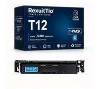 Reemplazo de Cartucho de tóner Compatible con T12 de Alto Rendimiento para T12BK/C/M/Y con el último Chip, se Ajusta a la Impresora láser Canon i-SENSYS XC1333i C1333iF C1333P