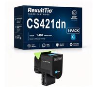 Reemplazo de Cartucho de tóner CS421dn de Alto Rendimiento para 78C10K0 / C0 / M0 / Y0, Compatible con Lexmark CS321 CS421dn CS514 CX421 CX522 CX622, con Chip