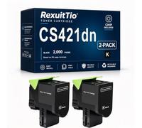 Reemplazo de Cartucho de tóner de Alto Rendimiento CS421dn para 78C10K0, Compatible con Lexmark CS321 CS421dn CS514 CX421 CX522 CX622, con Chip
