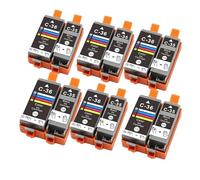 Reemplazo de Cartucho Tinta PGI-35 CLI-36 Compatible con Impresora Canon PIXMA IP100B IP100 Mini 260 320(6SET)