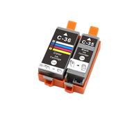 Reemplazo de Cartucho Tinta PGI35 PGI35BK CLI36 Compatible con Impresora Canon PIXMA IP100 IP110 IP100B TR150 Mini 260 320(1SET)