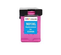 Reemplazo de Cartucho Tinta Recargable 901XL 901 Compatible con Impresora HP Officejet J4500 J4524 J4530 J4540 J4550 J4580 J4585(1Pcs Color)