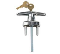 Reemplazo de cerradura de puerta de garaje con mango en T con 2 llaves compatible con puertas de 3/8 a 2 pulgadas de grosor que proporciona una solución de bloqueo segura para la seguridad del garaje