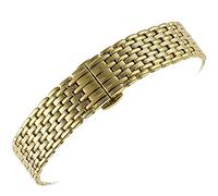 Reemplazo de correas de metal, correas de reloj, Correa con hebilla de mariposa, correa de acero inoxidable macizo, 12 mm, 14 mm, 16 mm, 18 mm, 20 mm, 22 mm, accesorios de correa (color de la correa: