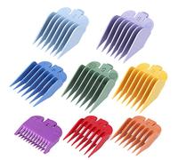 Reemplazo de Cortadora de Cabello Profesional Vaina 8 Colores y Accesorio de Peine LíMite de TamañO Peine GuíA, Adecuado para Recortadoras
