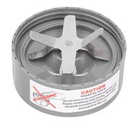 Reemplazo de cuchilla para licuadora de acero inoxidable con 6 aletas, cuchilla extractora para exprimidor de 600 W y 900 W, sin BPA - Cuchilla de grado alimenticio de ABS y acero