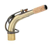 Reemplazo de cuello de saxofón, tubo curvo de latón de 6,3x1 pulgadas, boquilla de saxofón con acabado dorado para saxofón alto estándar, accesorios para instrumentos musicales (Bronce)