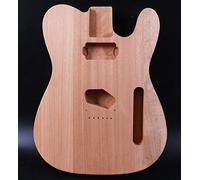 Reemplazo de cuerpo de guitarra sin terminar Perno de madera de caoba en Pocket Hard Tail DIY guitarra