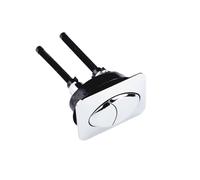 Reemplazo de descarga botón doble for inodoro cuadrado, tamaño exterior 72mm X 50mm, botones dobles for cubierta tanque agua cerámica