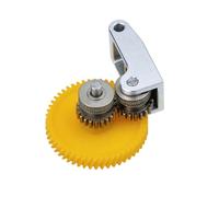 Reemplazo de engranaje del extrusor de acero endurecido con recubrimiento DLC, compatible con la impresora 3D P1P, engranaje de dientes oblicuos en POM con mango de (Versión de actualización)