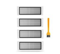 Reemplazo de filtro HEPA compatible con Xiaomi Mijia 1S SDJQR01RR Compatible con Xiaowa C10 Roborock S52 S50 S51 S55 T65 Piezas de aspiradora Accesorios(4pcs)