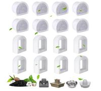 Reemplazo de filtros de uente de Agua Cat Compatible con Fuentes de Pozo de Bebida PetSafe, 8 Filtros de Carbono de Reemplazo + 8 Filtros de Espuma de Esponjas de Reemplazo para Fuentes de Mascotas