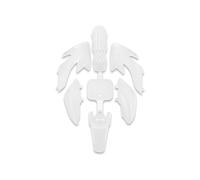 Reemplazo de guardabarros motocicleta Kit de carenado guardabarros plástico carrocería XR50 CRF50 50/70/90/110/125CC para para moto para cross para Pit(Blanco)