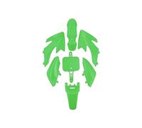 Reemplazo de guardabarros motocicleta Kit de carenado guardabarros plástico carrocería XR50 CRF50 50/70/90/110/125CC para para moto para cross para Pit(Verde)