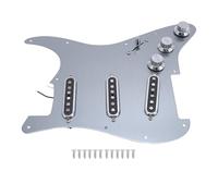 Reemplazo de Guitarras Pickguard para SSS y Guitarras Eléctricas SSS Estándar, 11 Agujeros de Aluminio de Aluminio Prote de Guitarra con Cableado de Guitarra con Alnico 5 Pickups