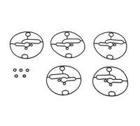 Reemplazo de junta de tazón de flotador de carburador, 5 piezas, junta de goma duradera de para piezas de motor 698781, agricultura y silvicultura