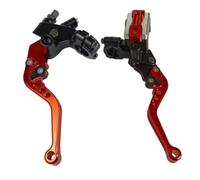Reemplazo de la Bomba Superior Principal del Freno hidráulico de la Motocicleta Compatible con el Embrague de la manija de Aluminio CNC(Orange)