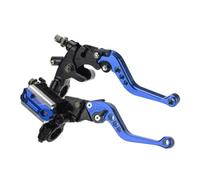 Reemplazo de la Bomba Superior Principal del Freno hidráulico de la Motocicleta Compatible con el Embrague de la manija de Aluminio CNC(Blue)