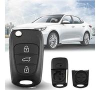 Reemplazo de la Carcasa del Mando a Distancia para Llave de Coche con 3 Botones y Tapa Plegable para 2011 2012 2013 Kia K2 K5 Rio 3 Picanto Ceed Cerato Sportage para Hyundai i20 i30 i35 iX20 iX35