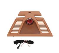 Reemplazo de la cubierta de la rejilla del reloj del tablero de Cognac para 2010 2016, el embellecedor del bisel del cronómetro negro reemplaza a OE 970 552 151 01 2S0 (cronómetro rojo brillante)