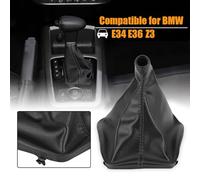 Reemplazo de la Cubierta del Maletero del Engranaje para E34 E36 Z3 Polaina de Cuero Artificial Fácil de Instalar Accesorio del Automóvil con Volante a la Izquierda Cubierta de la Perilla de