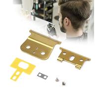 Reemplazo de la cuchilla de la podadora de cabello de acero inoxidable, cortadora de cabello eléctrica Circonita Cortador de cabeza de cerámica Cabezal de recortador de cabello de metal(Amarillo)