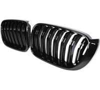 Reemplazo de la rejilla luz antiniebla Rejillas de parachoques delantero coche, rejillas riñón delanteras, parrillas carreras para BMW 2014-2018(Gloss Black)