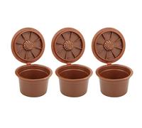 Reemplazo de la taza del filtro de café reutilizable de la cápsula de café recargable de 3 piezas para la máquina de café Caffitaly (café)
