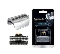Reemplazo De Lámina De Afeitadora 51S Silver Serie 8000, Compatible Con Afeitadoras Braun, WaterFlex 360° Complete, Serie 8000, Activador, Serie 5