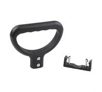 Reemplazo de mango de empuje para carrito de camping | Para mango de carrito de plástico con agarre ergonómico para carros plegables| Compatible con interfaces ovaladas y cuadradas | (hebilla cuadrada