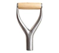 Reemplazo de mango de pala - Madera sólida y metal, 9.1x4.7in D-Handle Grip | Anti-Rust Stable Replacement Part For Shovels, Rastrillos, Tenedores, Herramientas de jardín, Equipo Durable al aire libre