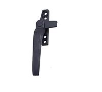 Reemplazo de manija de ventana, Manija de puerta de ventana con cerradura de aleación de aluminio, PVC, plástico, madera, izquierda, derecha, multicolor(Left Dark Gray)