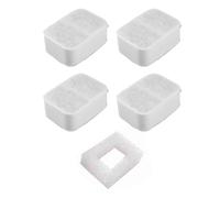 Reemplazo de mascotas Filtros de fuente de agua 1Pcs Filtros de espuma 4Pcs Carbón activado de algodón premium