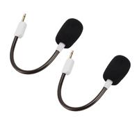 Reemplazo de Micrófono, 2 Pcs Boom de Micrófono de Juego Desmontable de 3.5 Mm, Compatible con Auriculares Blackshark V2 / V2 Pro/V 2 SE Gaming, OFC Cable con Espuma (White)