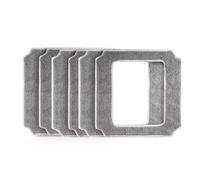 Reemplazo De Paño De Mopa Para Robot De Limpieza De Ventanas, Compatible Con ABIR WD8, Paño De Limpieza Lavable Reutilizable, Accesorio Limpiador De Ventanas(6pcs)