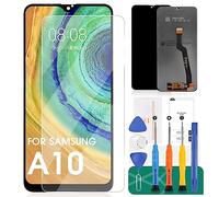 Reemplazo de pantalla LCD A10 para Samsung Galaxy A10 A105 SM-A105F pantalla LCD SM-A105G digitalizador táctil compatible con SM-A105M, SM-A105FN kits de piezas de reparación de montaje (negro)