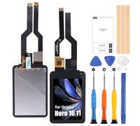 Reemplazo de pantalla para GoPro Hero 9/10/11 - para GoPro Hero9 LCD Display Touch Screen para GoPro Hero 10/11 Cámara de acción, digitalizador táctil, piezas de reparación de montaje de vidrio