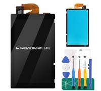 Reemplazo de pantalla para Nintendo Switch V2 para Switch LCD Display Kits de repuesto para interruptor LCD digitalizador pantalla táctil reemplazo HAC-001(-01) 2019