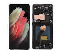Reemplazo de Pantalla para S21 Ultra 5G, LCD OLED con Marco para S21 Ultra 5G, SM G998B, Versión Internacional de la UE, Pantalla LCD de 6,8 Conjunto de (Black)