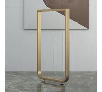 Reemplazo de patas de banco de hierro ajustables, diseño de tubo cuadrado duradero con tornillos de montaje y patas protectoras, moldura de una sola pieza, acabado plateado, 45 x 72,5 cm