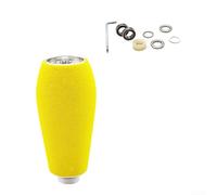 Reemplazo de perilla de carrete de pesca, mango de metal EVA para DRT MK1 para Daiwa para Zillion para espátula para Antares para metanio para Curado para Aldebarán para Exence (1 juego plateado)