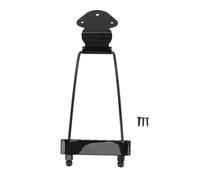 Reemplazo de portero de guitarra de jazz munefe 6 cuerdas, puente de trapecio de guitarra, tornillo de trapecio de guitarra con tornillos para guitarras eléctricas y jazz (Negro)