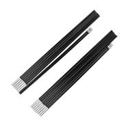 Reemplazo de postes de fibra de vidrio, varillas de camping para tienda de campaña al aire libre, soporte plegable para toldos para bares, secciones ligeras para bastones de senderismo, color negro