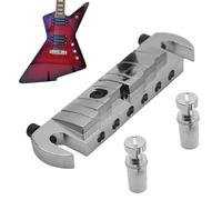 Reemplazo de puente de guitarra - Hardware de estilo clásico vintage | Actualización profesional para uso escolar, escenario y hogar | Accesorio de instrumentos de alta calidad para músicos y