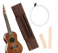 Reemplazo de puente de ukelele, accesorios para instrumentos de cuerda arrancada, juego de cuerdas de puente de ukelele, para músicos, modificadores, artistas, estudiantes, intérpretes de banda