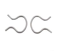 Reemplazo de puerta de coche ventana devanadera manija clips 2pcs piezas de metal para Fiat 4138439 11100222 resistente y prueba de desgaste