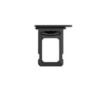 Reemplazo de Ranura de Soporte de Bandeja de Tarjeta SIM única 2X Compatible con iPhone 14 Pro/iPhone 14 Pro MAX + Negro