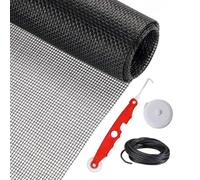 Reemplazo De Red De Malla Para Ventana De 157 X 47 Pulgadas - Rollo De Malla De Fibra De Vidrio Resistente A Prueba De Mascotas, Kit De Reparación De Puertas Corredizas Con Herramienta De Rodillo | Us