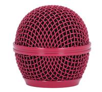 Reemplazo de refugio de reemplazo de refrescos Mic Micrófono cabezal para SM58S SM58LC Beta58 Beta58a SA M30 SV100 UT2 PGX24 SLX4 (Rosa rojo)